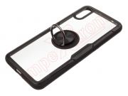 Transparent and black RING cover with black anti-fall ring for Vivo X23, V1809A, V1809T